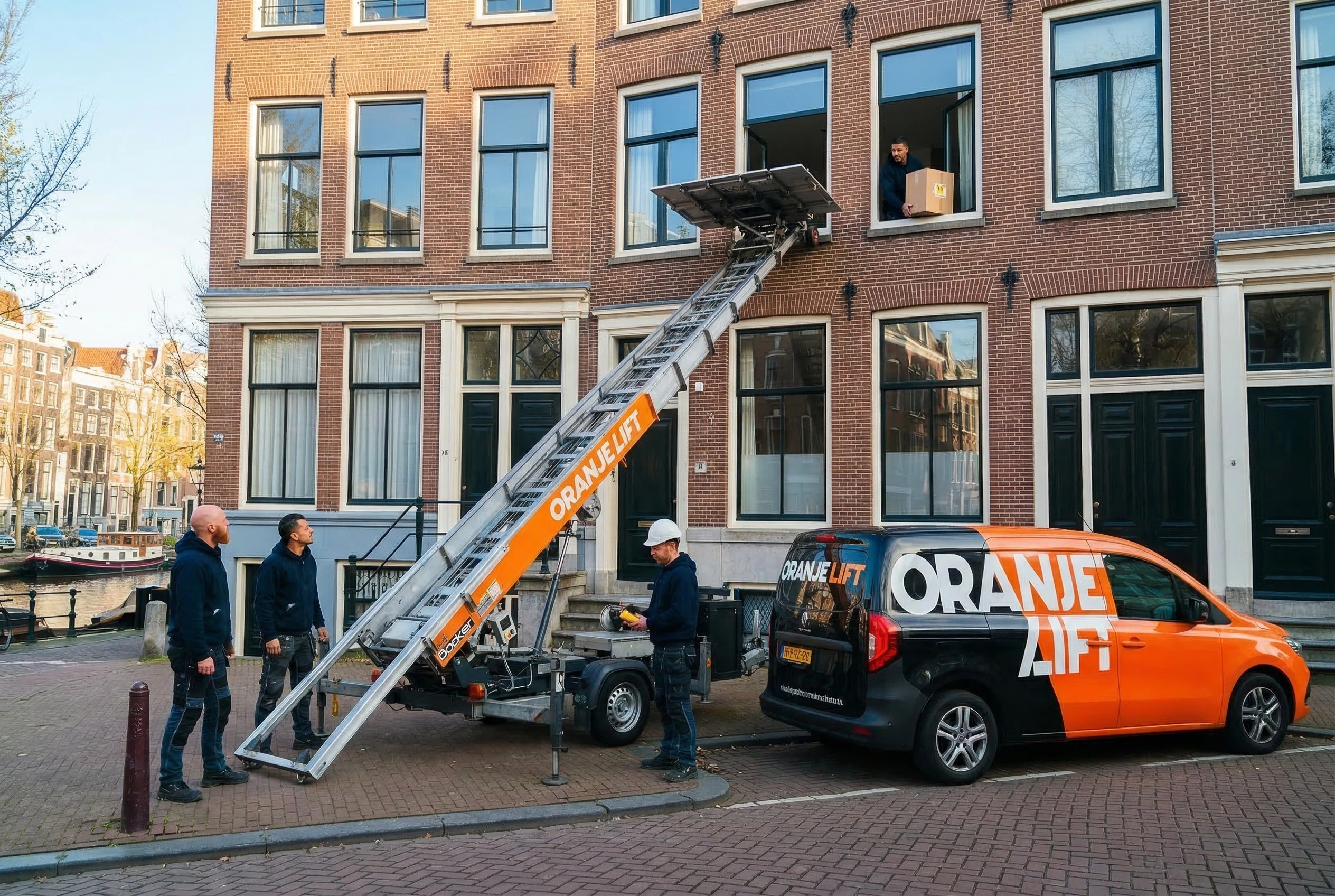 Professionele verhuislift bij appartement Zoetermeer