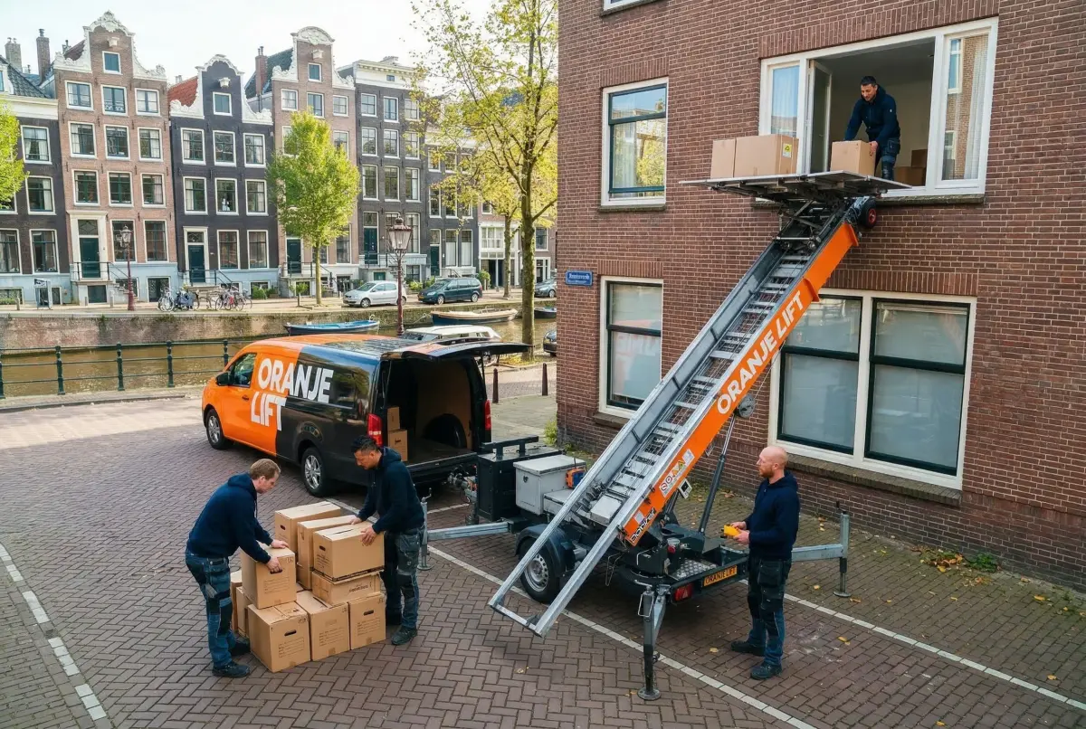 Verhuislift bij appartement Zoetermeer
